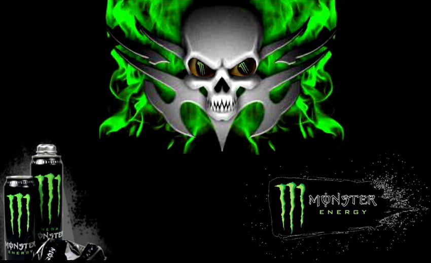 Latar Belakang Energi Monster, Simbol Monster Wallpaper HD
