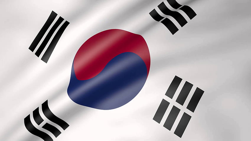 Flaga Korei Południowej, Różne, HQ Flaga Korei Południowej Tapeta HD