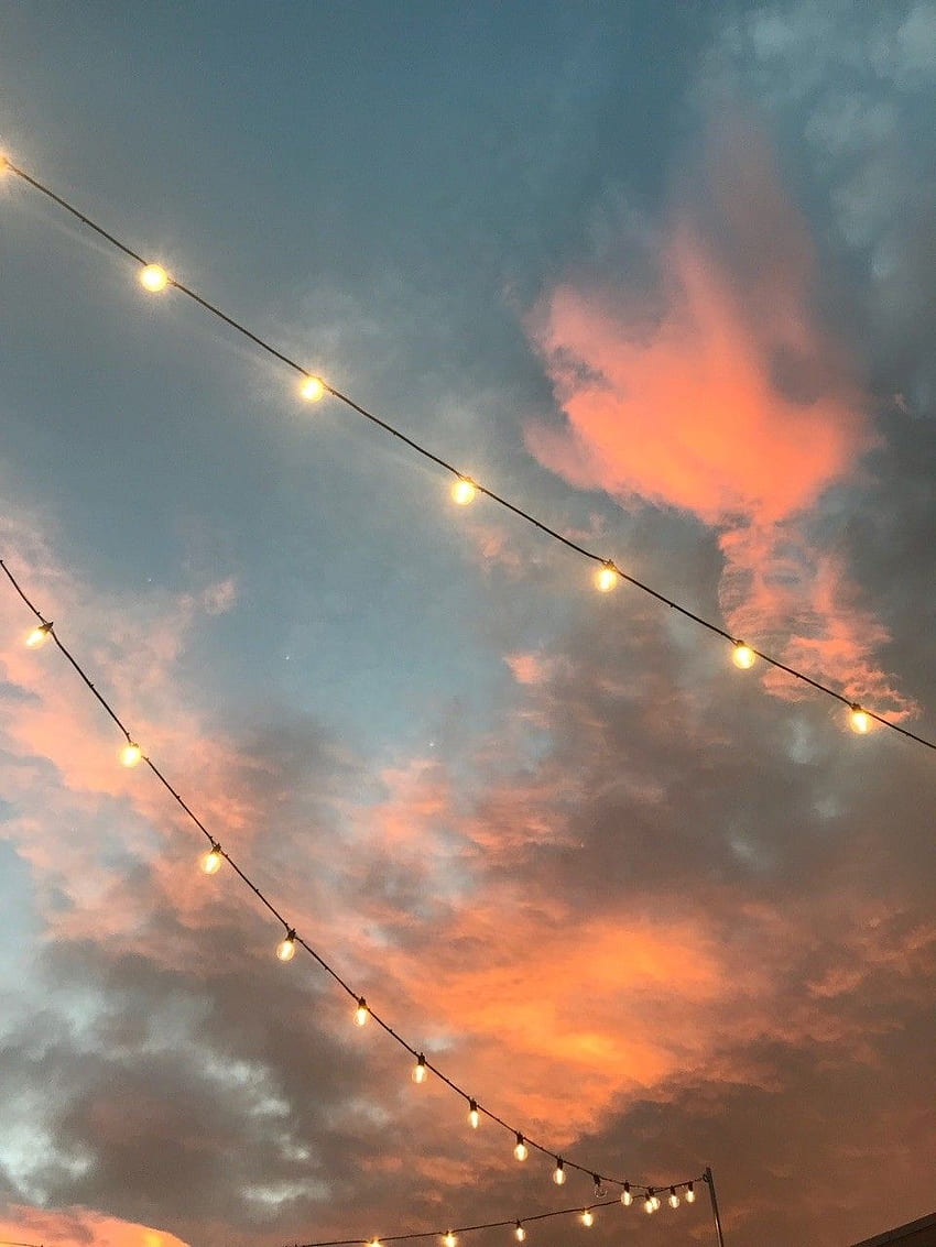 Lillpsycho •••. sunset. Sky aesthetic, Aesthetic, Orange Sunset Aesthetic HD phone wallpaper