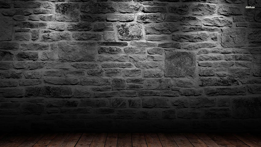 Brick Black and White Quality Full Size, Dark Wall HD wallpaper