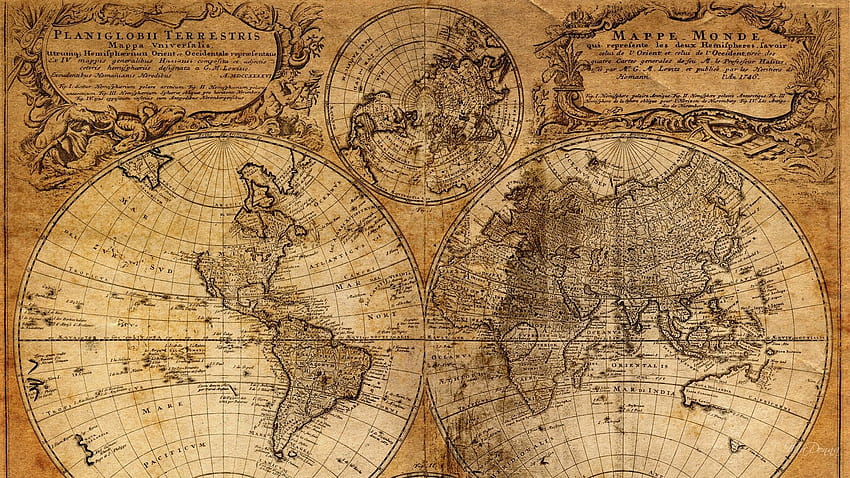 Mapas antiguos, mapa del mundo antiguo fondo de pantalla