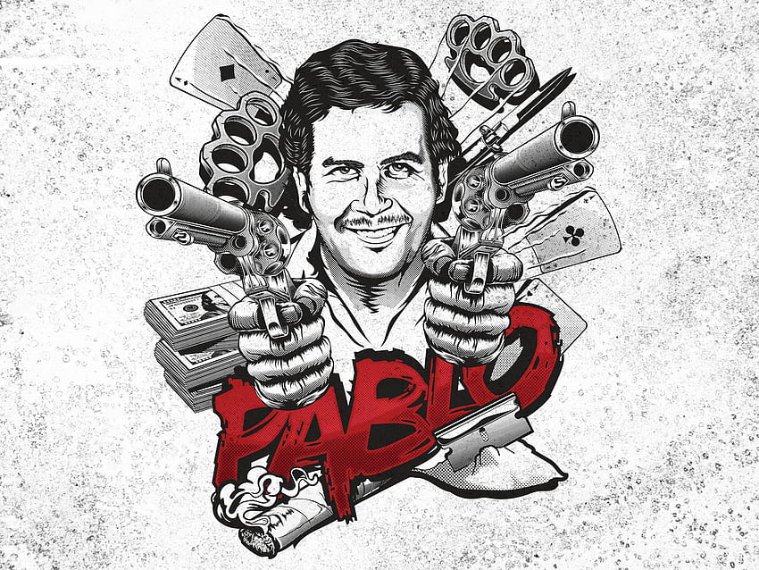 Pablo Escobar Mafia Man T Shirt Design Competition di Ernest Sfondo HD