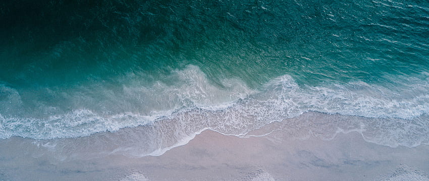 Морски бряг Изглед отгоре Плаж Резолюция , , Фон и, 2560X1080 Плаж HD тапет