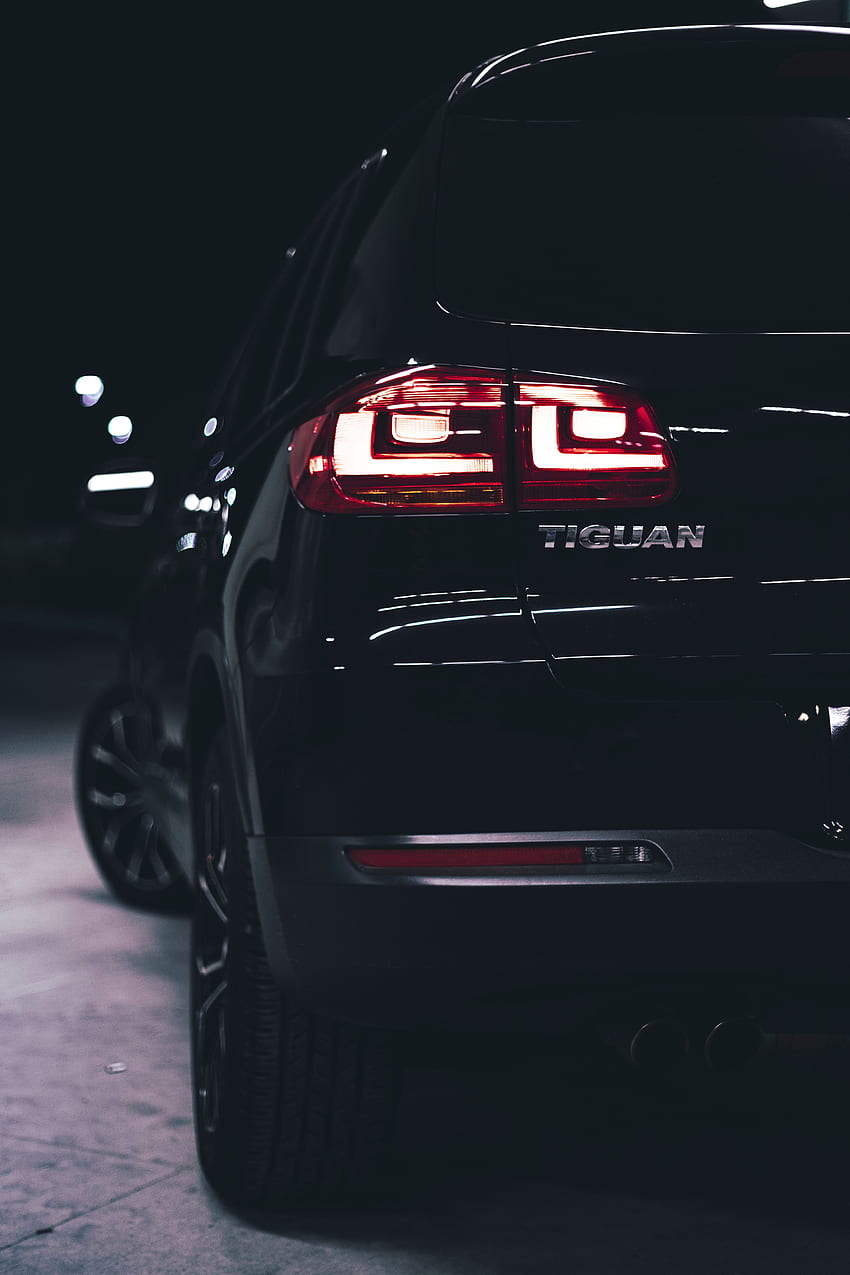 Volkswagen, รถยนต์, ไฟ, รถยนต์, โคมไฟ, เครื่อง, แสงไฟ, ไฟส่องสว่าง, มุมมองด้านหลัง, มุมมองด้านหลัง, Volkswagen Tiguan วอลล์เปเปอร์โทรศัพท์ HD