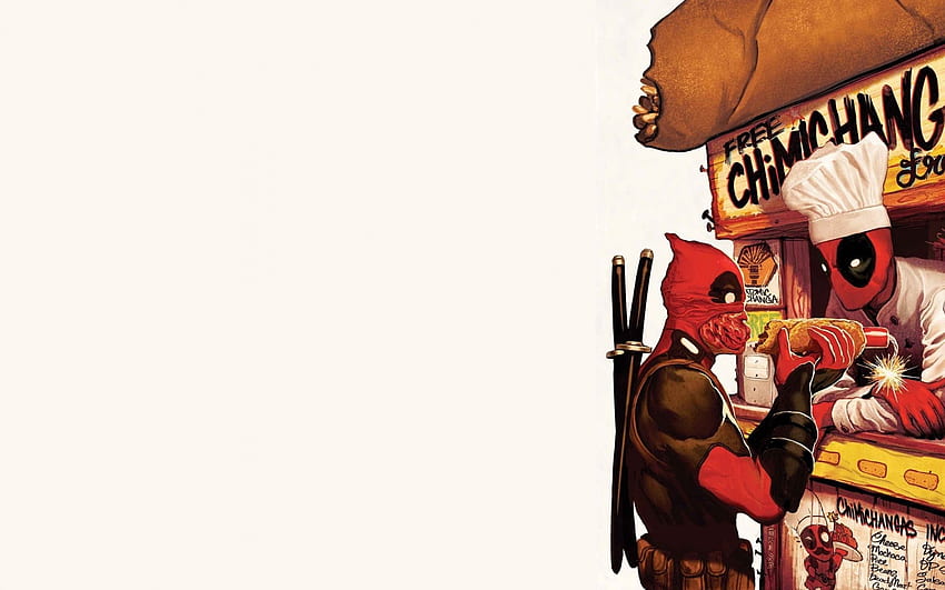 deadpool--hotdogs-wilson-comics- HD wallpaper