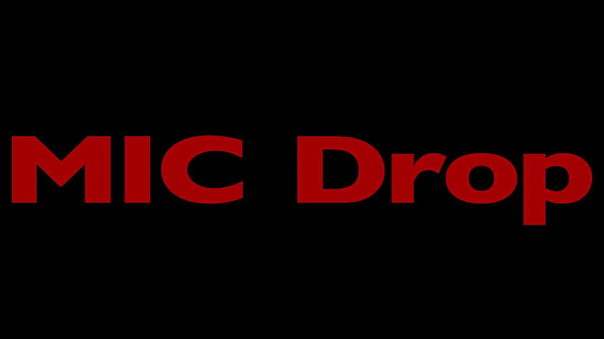 BTS Mic Drop Font HD wallpaper