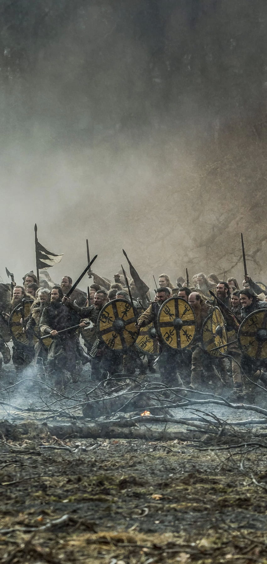 Programa de televisión Vikingos, Guerra vikinga fondo de pantalla del teléfono