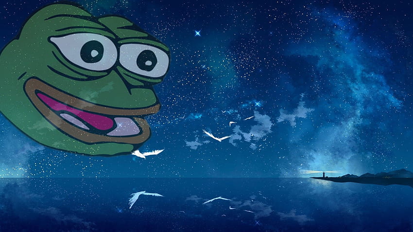 Kermit the Frog Computer, Pepe the Frog HD wallpaper