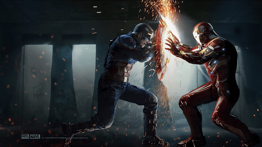 Captain America Vs Iron Man, Ironman Vs Captain America HD wallpaper