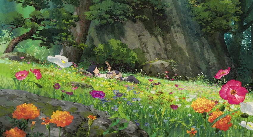 Untuk Dunia Rahasia Arrietty. Dunia rahasia arrietty, Pemandangan anime, Pemandangan anime Wallpaper HD