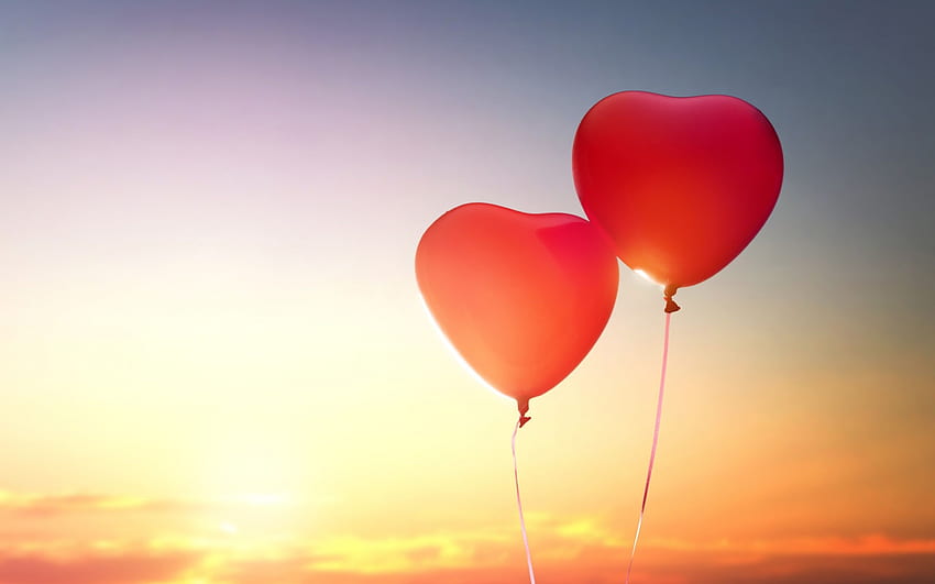 Romantic Heart Balloon Love, Big Balloons HD wallpaper | Pxfuel