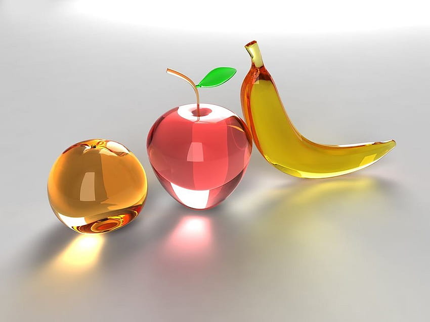 Fruit 3D Glass Inbox. Glass graphy, Glass art, 3D Fruits HD wallpaper |  Pxfuel