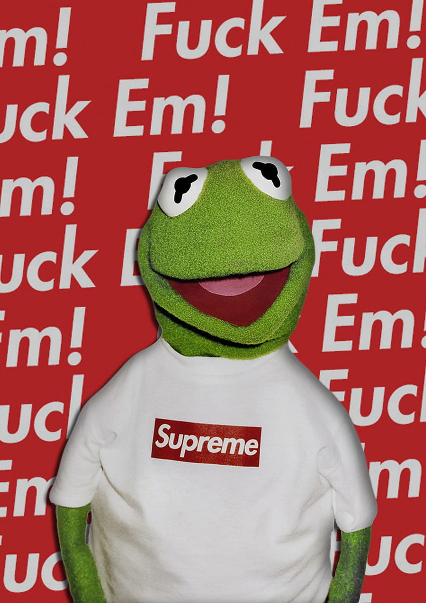Supreme x Kermit Poster Design (2016). Supreme. Kermit HD phone wallpaper