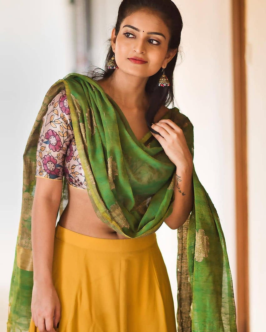 Ananya nagalla, sari, design de moda Papel de parede de celular HD