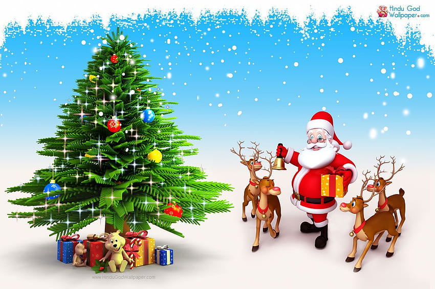 Cartoon Christmas Tree HD wallpaper | Pxfuel