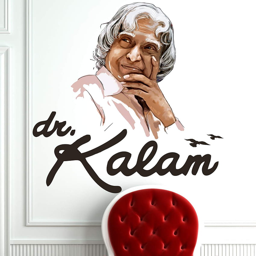 StickMe 'Dr. 구매 A.P.J. Abdul Kalam Wall Sticker' -SM326 (PVC 비닐 - 50cm X 50cm) 인도에서 저렴한 가격으로 온라인 판매, Apj Abdul Kalam HD 전화 배경 화면