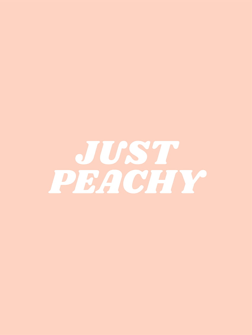 Just peachy typeangel HD phone wallpaper | Pxfuel