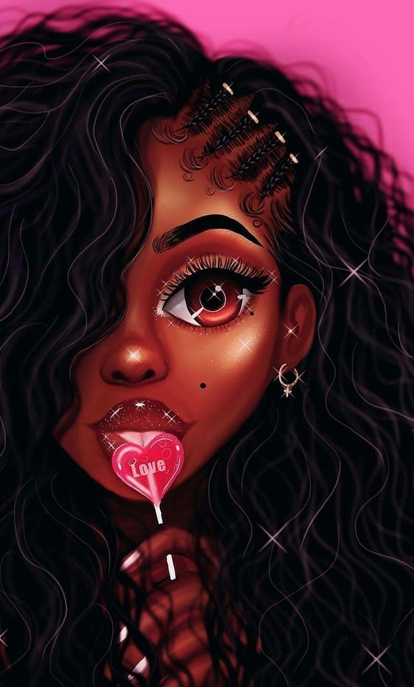 Enticing On Love Blk Art Black Love Art Black Girl Magic Art Black Girl Art Cute Black Girl