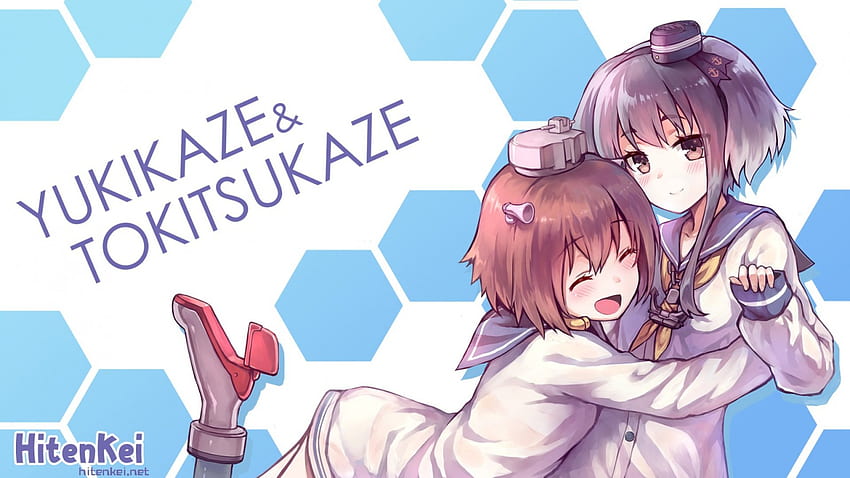 Tokitsukaze & Yukikaze, tokitsukaze, anime, yukikaze, kantai collection, friends HD wallpaper