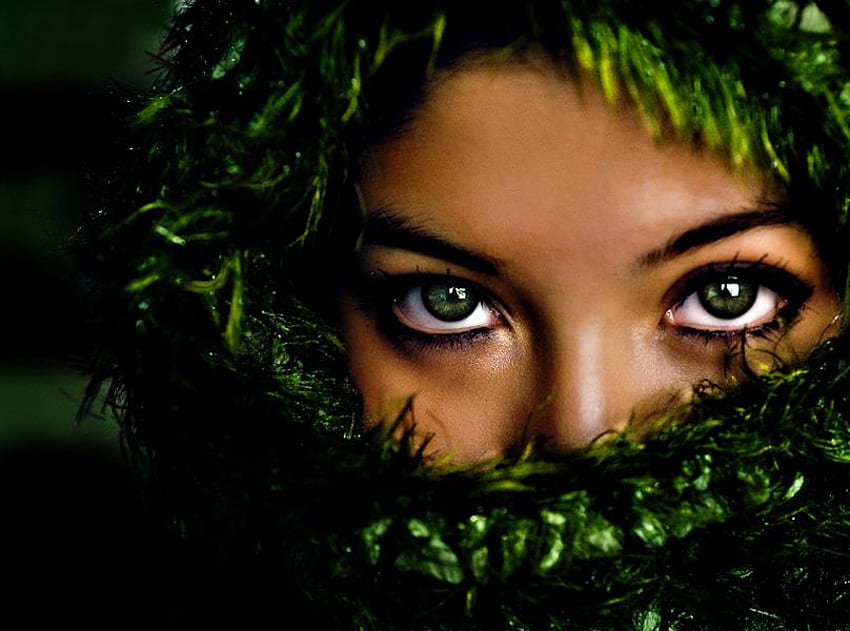 EMERALD EYES, emerald, green, eyes, beauty, cover HD wallpaper