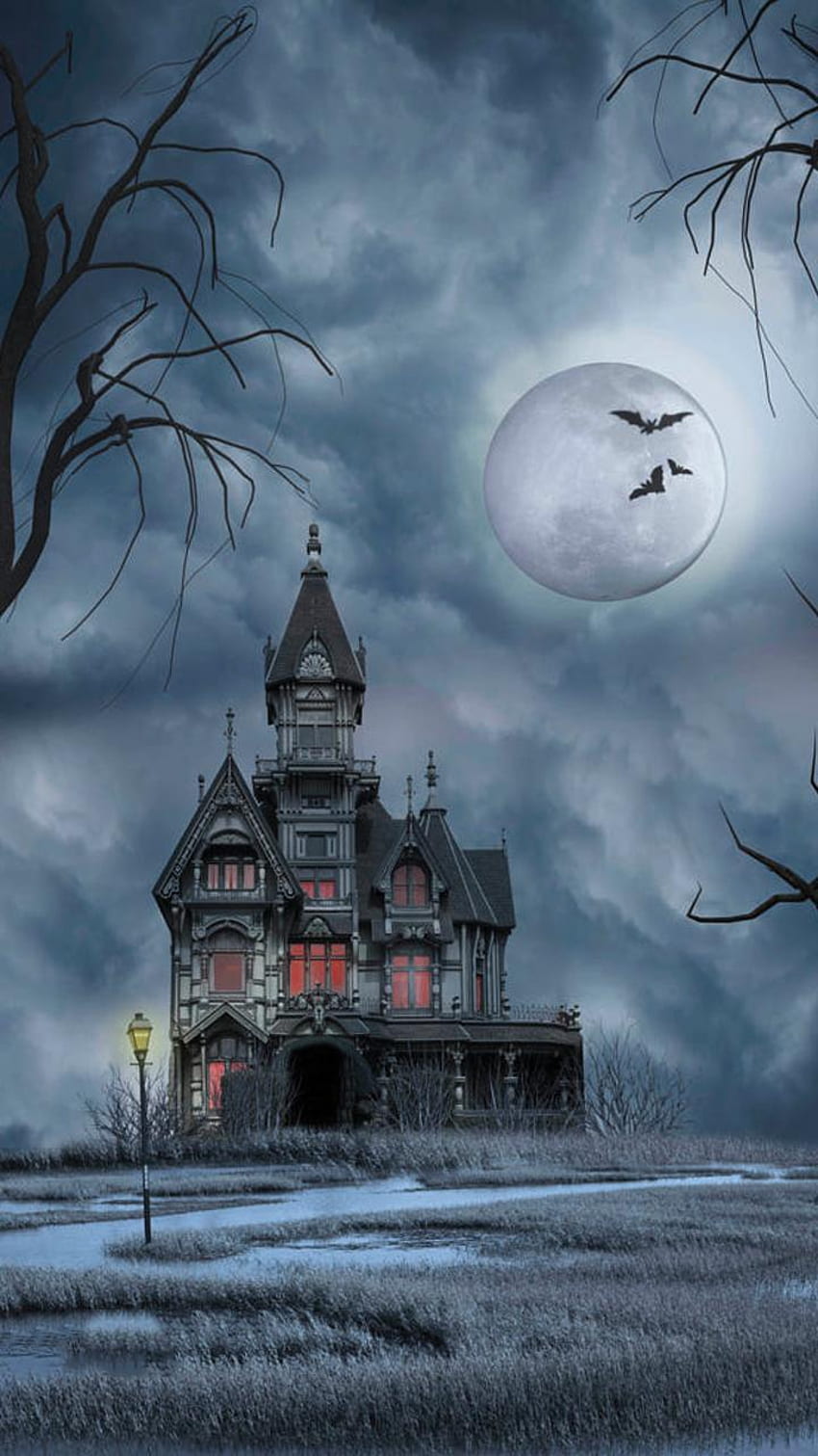 Haunted House for Android, Haunted Forest HD phone wallpaper