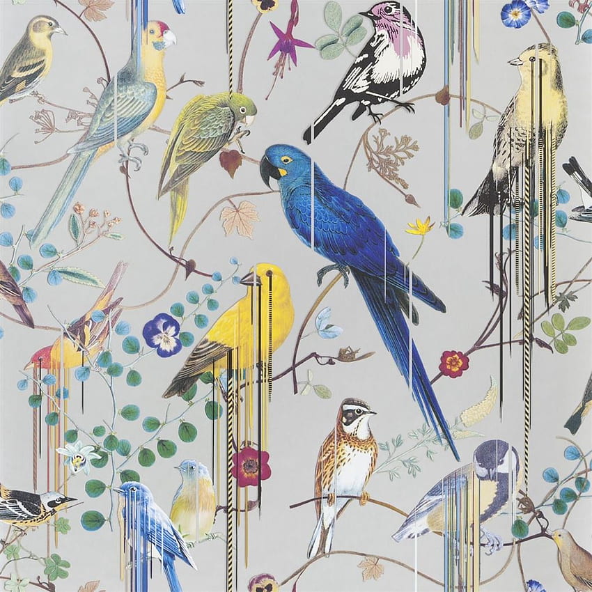 Christian Lacroix Birds Sinfonia Argent, Biblical Art HD phone wallpaper