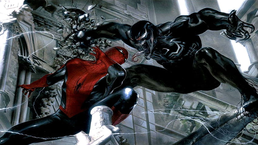 x Marvel Gabrielle Dell'Otto Art - Gallery - Comic Book Artist, Spider-Man vs Venom HD wallpaper