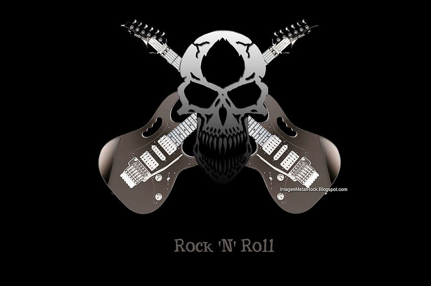 metal rock , tasarım, yazı tipi, logo, grafik tasarım, grafikler - Kullanım, Rock and Roll Guitar HD duvar kağıdı