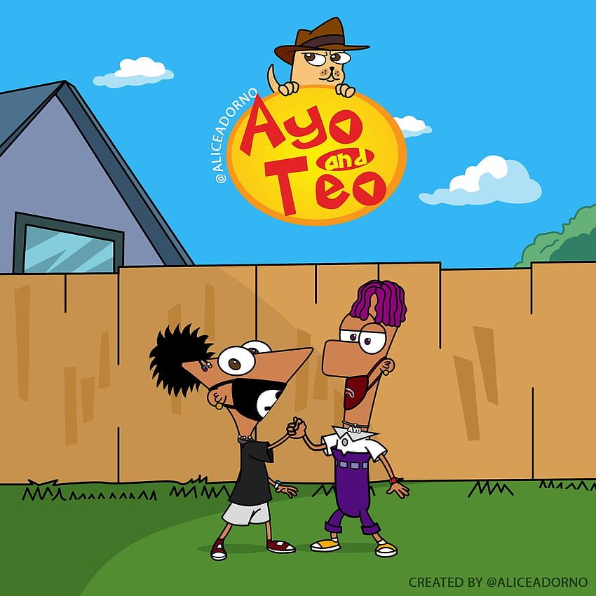 Ayo And Teo As Cartoon HD phone wallpaper