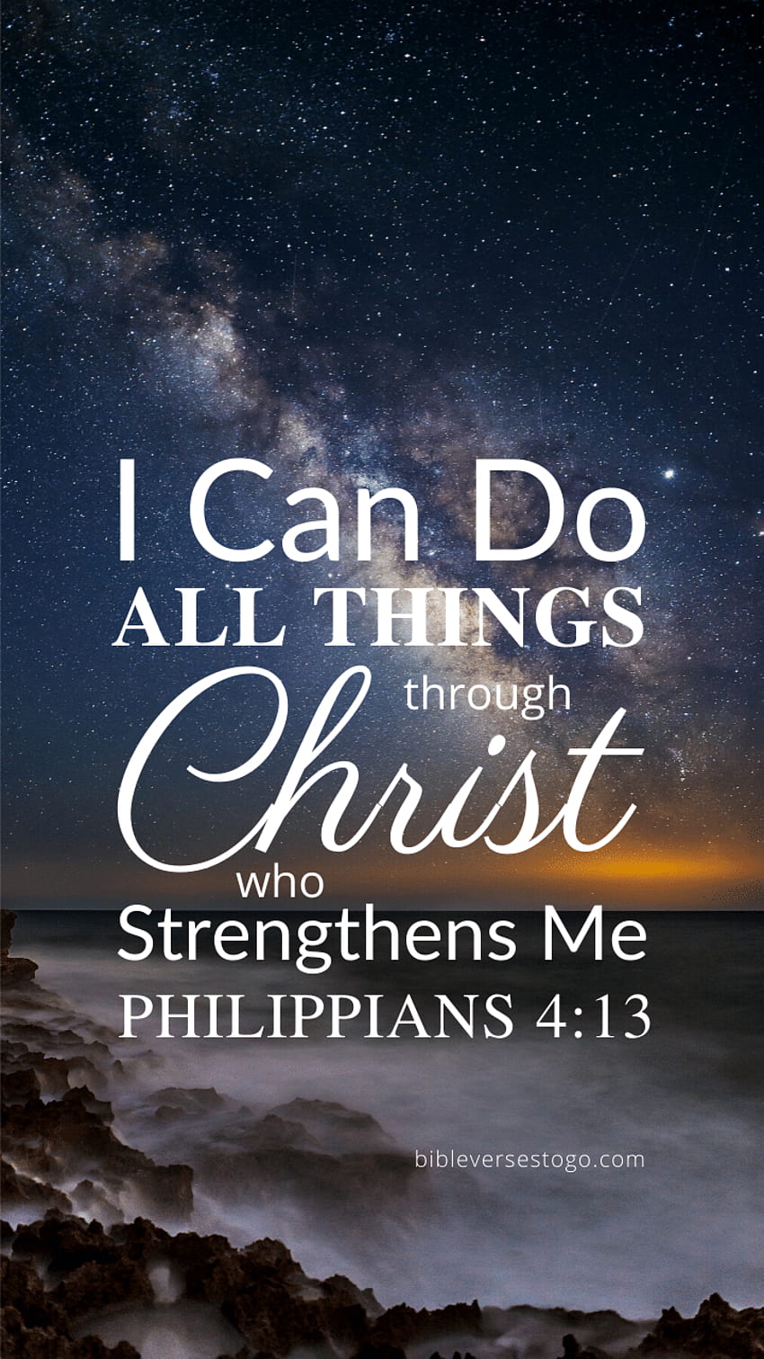 Milky Way Phil 4:13 - Bible Verses To Go, I Can Do All Things HD phone  wallpaper | Pxfuel