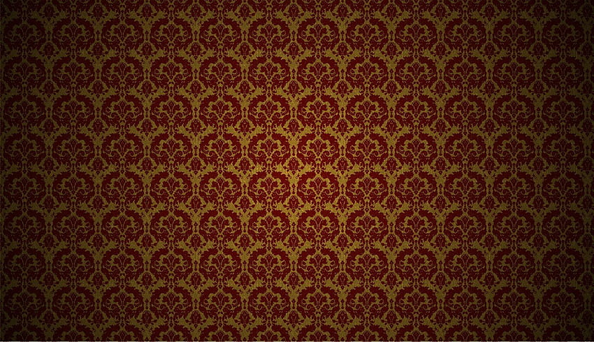 Red And Gold Designs, Baroque HD wallpaper