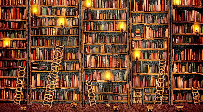 Die Bibliothekare. Die Bibliothekare, Alte Bibliothek HD-Hintergrundbild