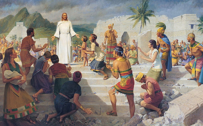 Jesus With People , Christian Painting HD wallpaper