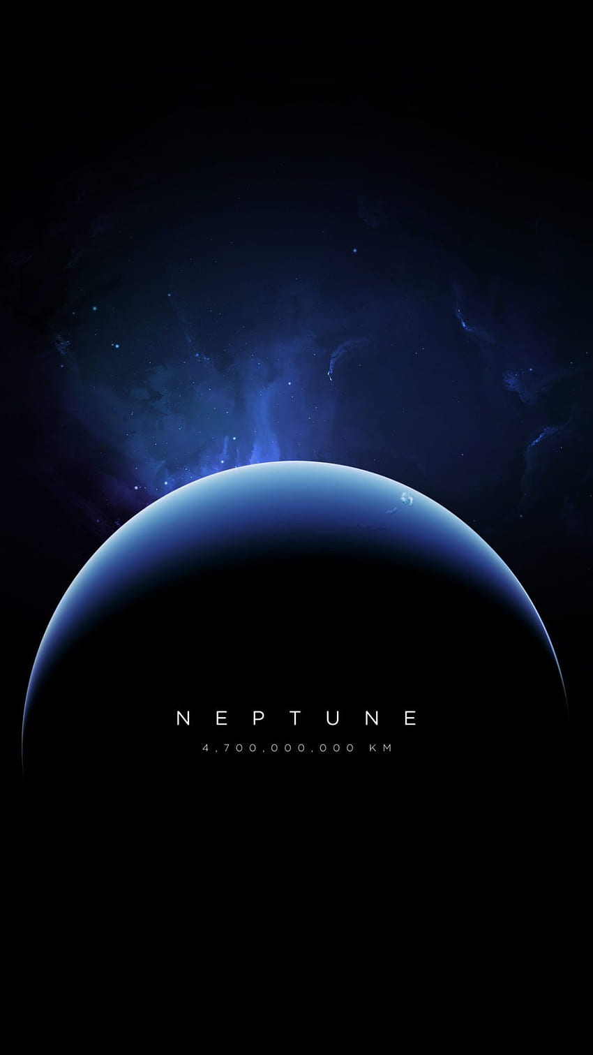 Bola azul giratoria, planeta Neptuno fondo de pantalla del teléfono