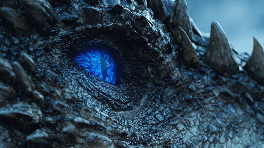 Oeil de Viserion Game Of Thrones, oeil de dragon bleu Fond d'écran HD