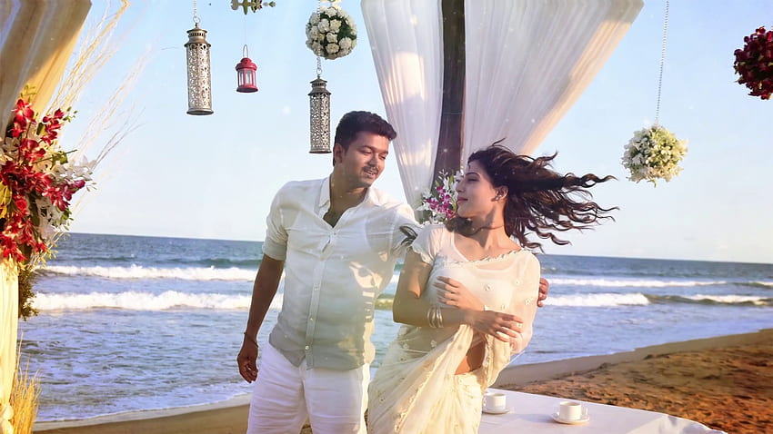 Theri Vijay Samantha Amor Romántico Pareja - Theri Song fondo de pantalla