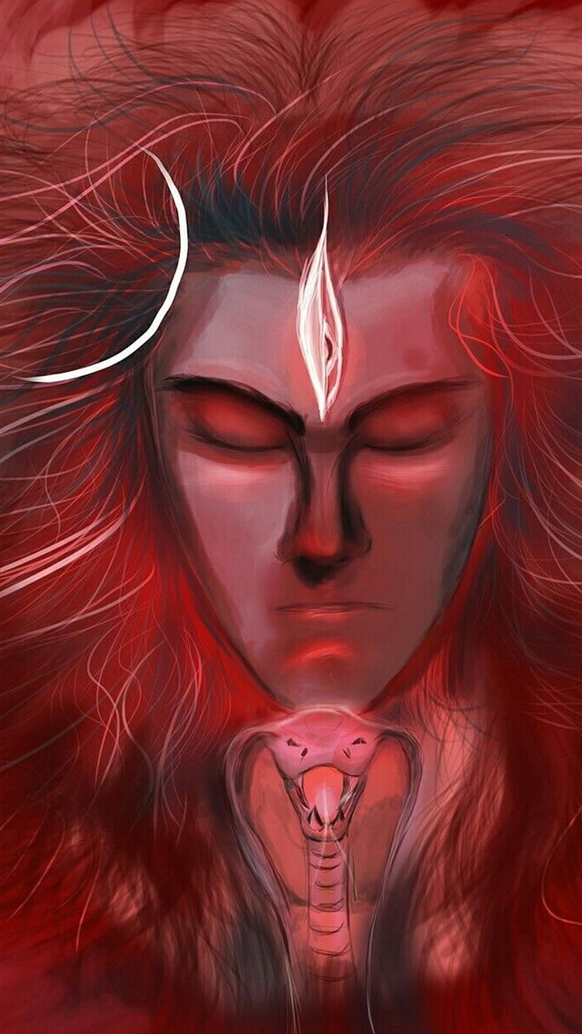 Rudra Shiva, Red Theme HD phone wallpaper | Pxfuel
