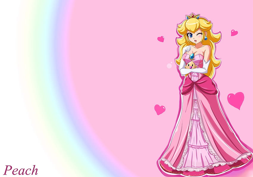 비디오 게임 마리오 공주 복숭아 - Video Games Mario, Princess Peach Anime HD 월페이퍼