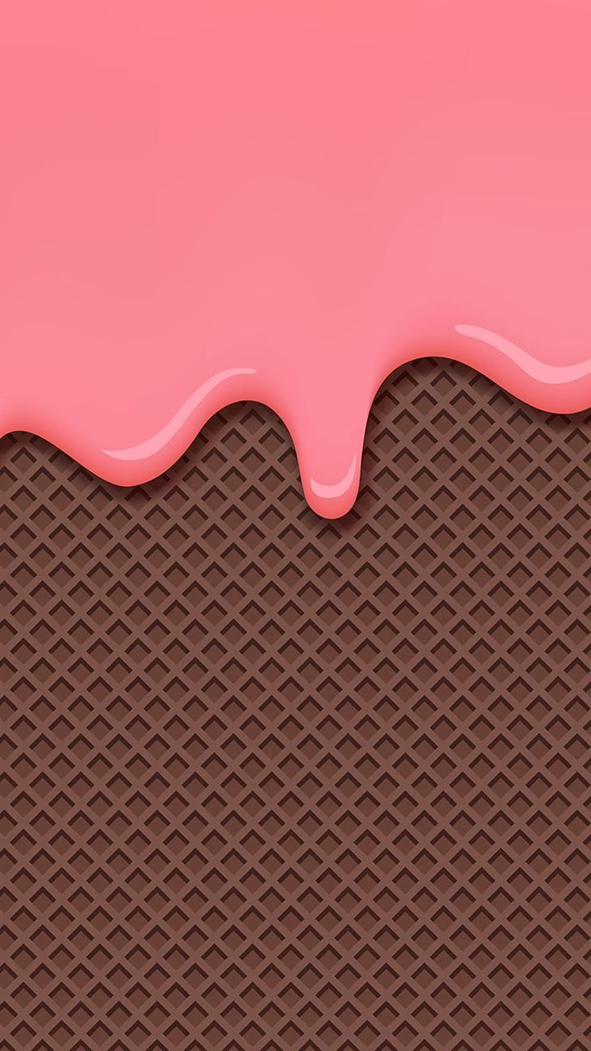 Ice Cream Rożek iPhone - Roztopione Lody Tapeta na telefon HD