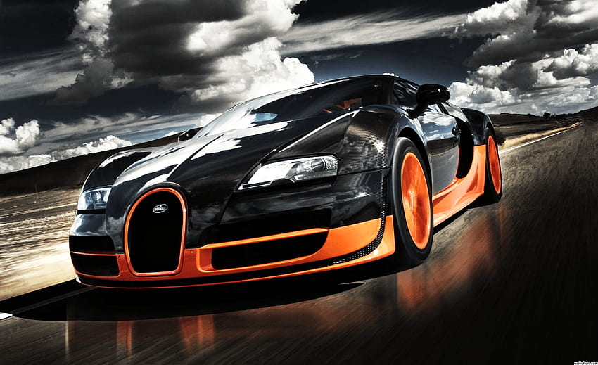 Bugatti Veyron Super Sport, Black Bugatti Veyron HD wallpaper | Pxfuel