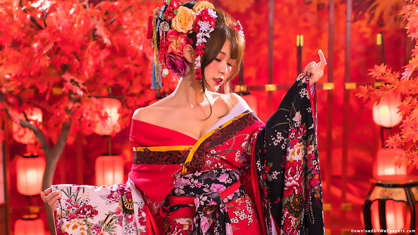 Beautiful Girl, Cute Girl, Asian Girl, Chinese Girl, Korean Girl, Kimono Girl HD wallpaper