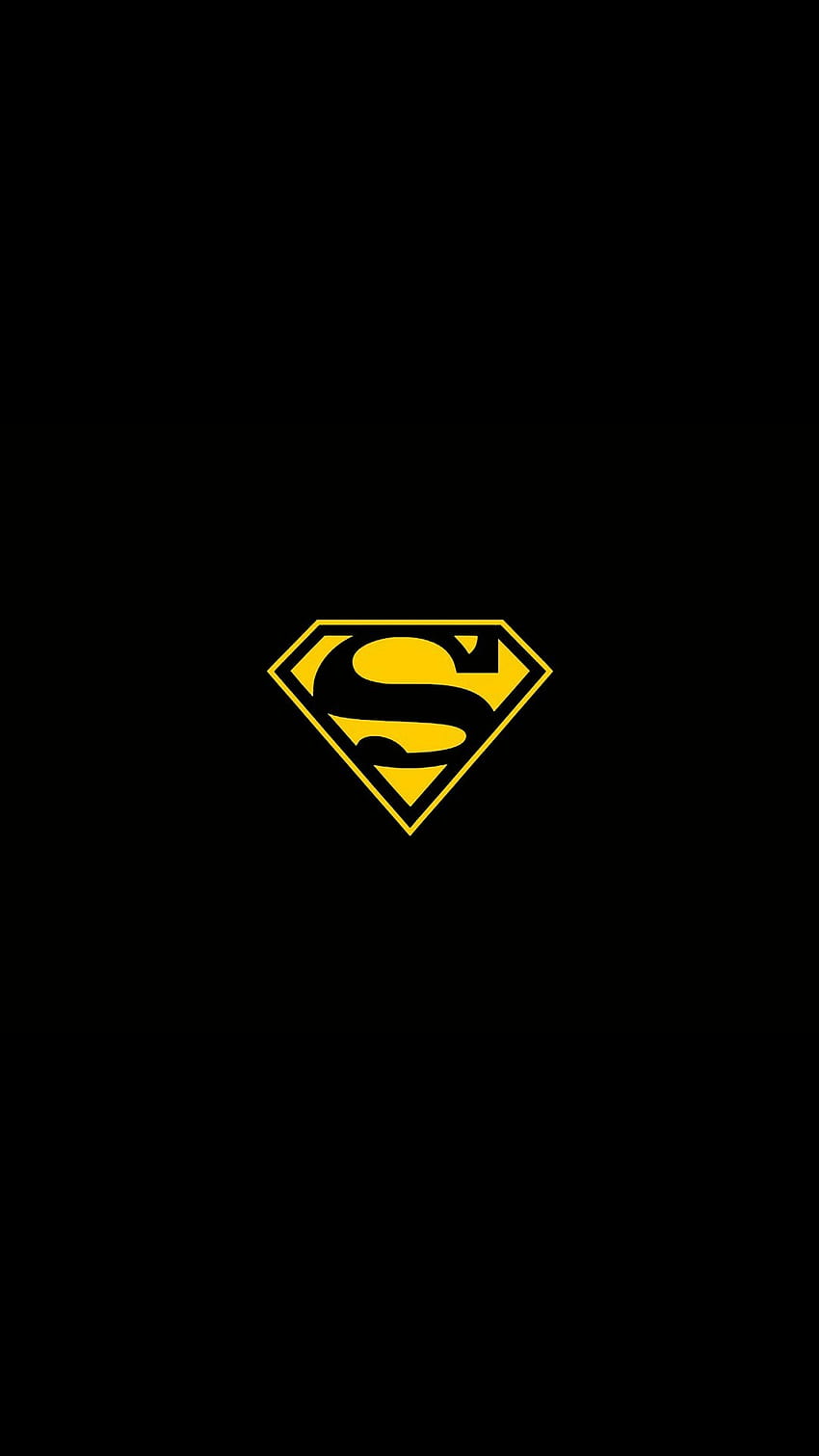 Camiseta Superman Amarilla Logo iPhone 6 Plus fondo de pantalla del teléfono