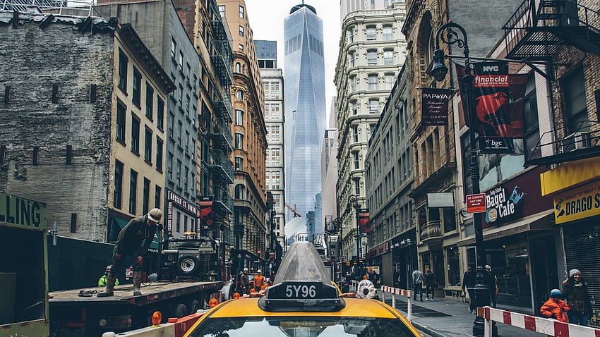 Taxi, New York City , building, One World Trade Center • For You For & Mobile HD wallpaper