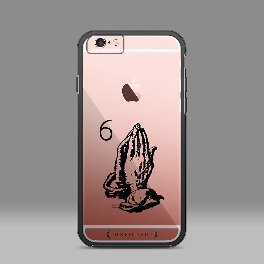 Молете се 6 God Praying Hands Drake Tatoo Album Design Cover HD тапет за телефон