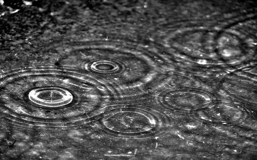 Abstract Water Drops Rain Hits Puddle 375642 HD wallpaper