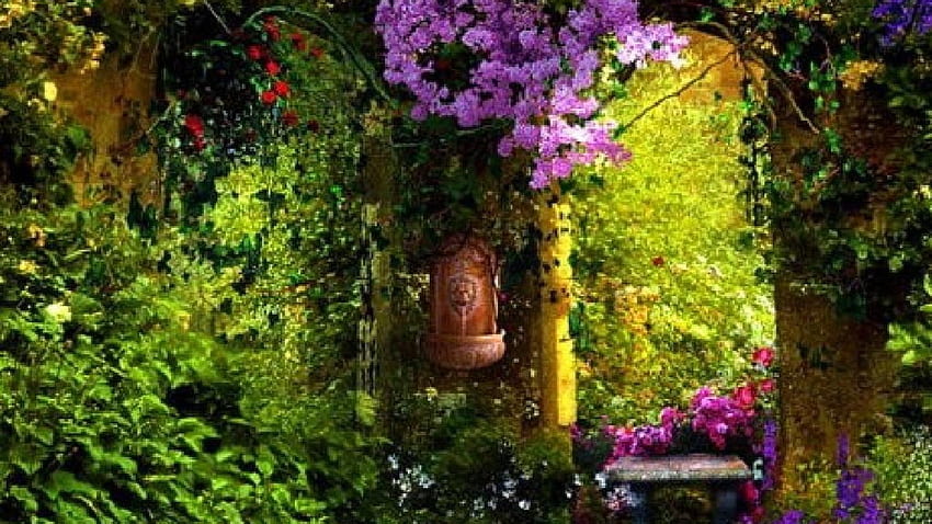 Secret Garden, Enchanted Garden HD wallpaper
