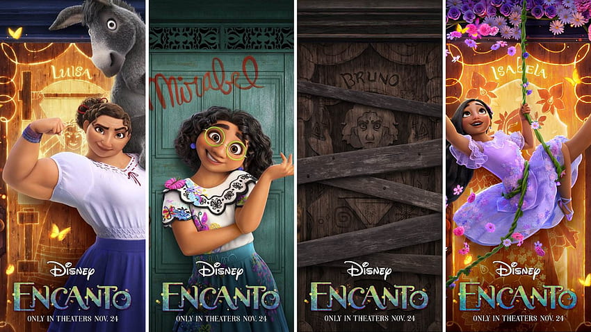 Poster Baru untuk Karakter Pamer 'Encanto' Disney - Berita WDW Hari Ini, Encanto Luisa Wallpaper HD