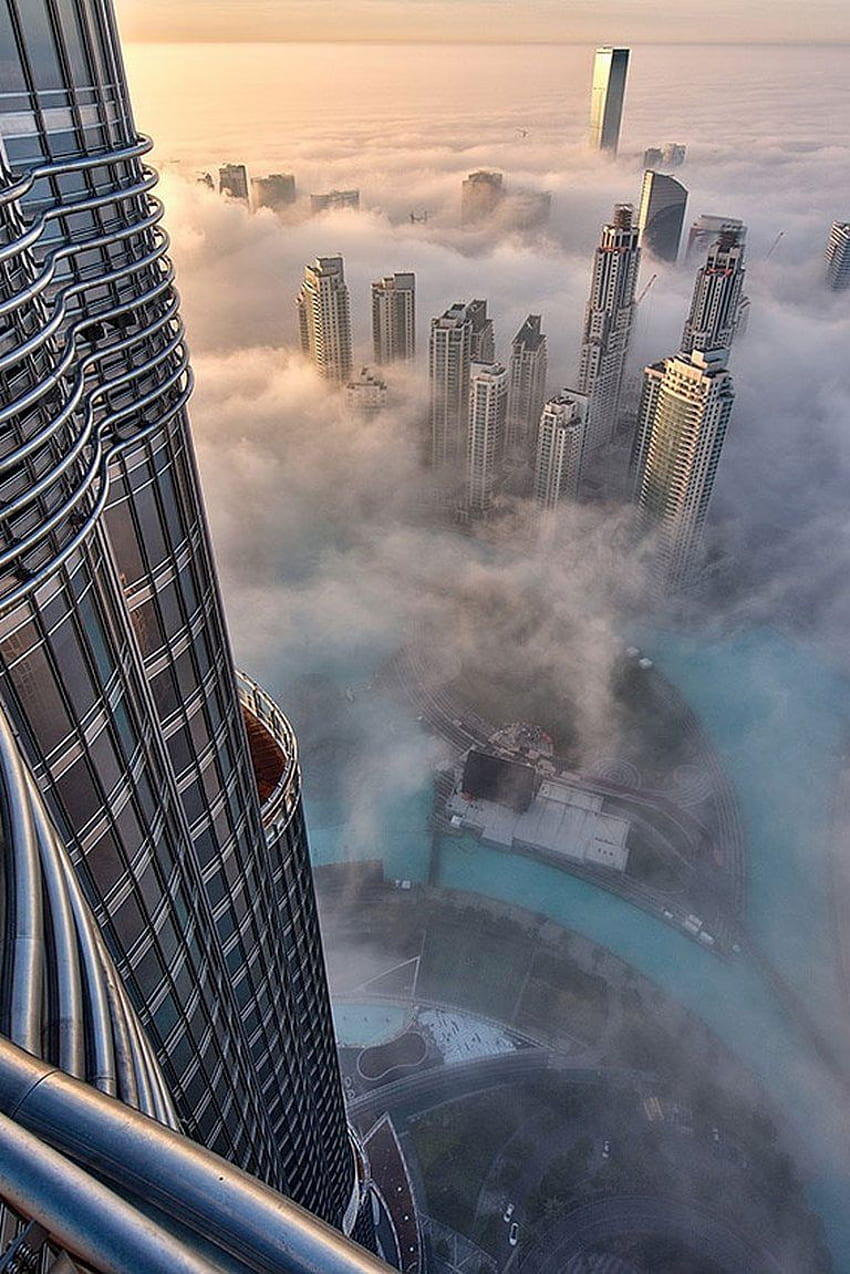 Móvil, Dubái Niebla fondo de pantalla del teléfono
