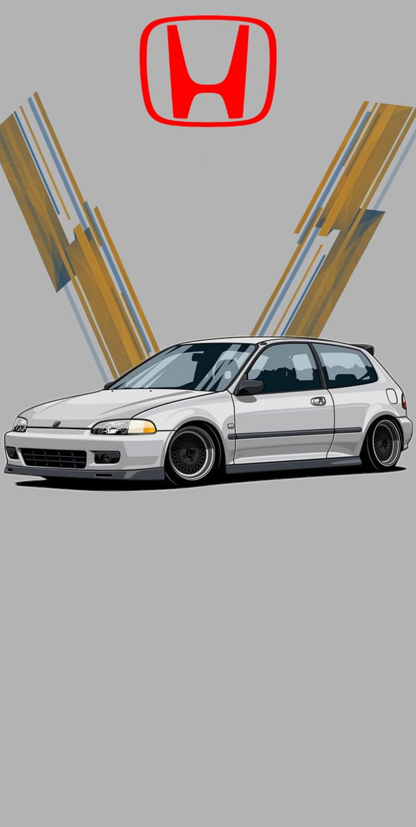 ホンダ シビック、automotive_design、例: 1995、車 HD電話の壁紙
