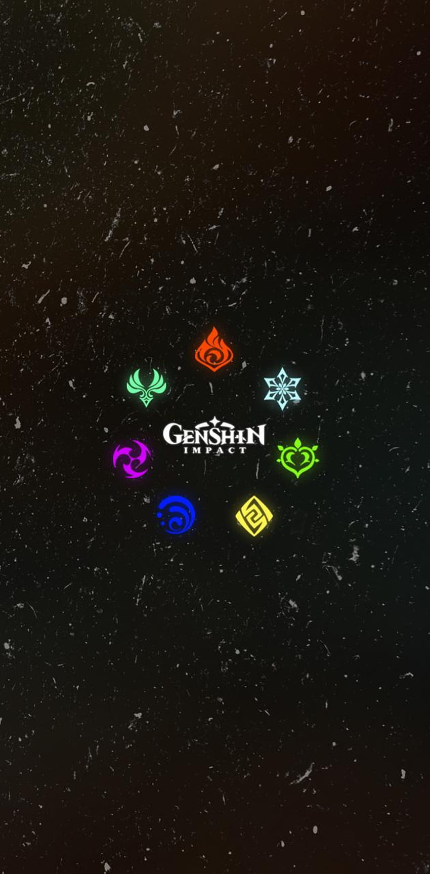 Elementos genshin, logotipo do elemento Papel de parede de celular HD